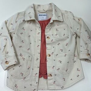 Short sleeve top with button up Shirt/Jacket